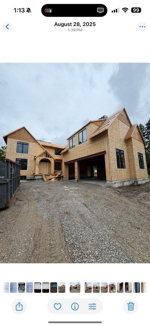 Custom home exterior, Toronto